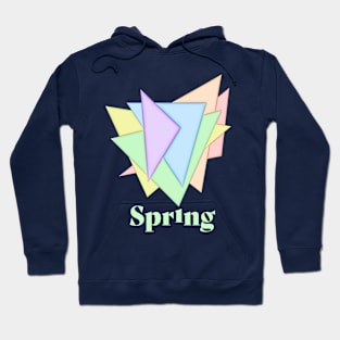 Spring Positive Vibes Pastel Abstract Art Rainbow Colors Hoodie